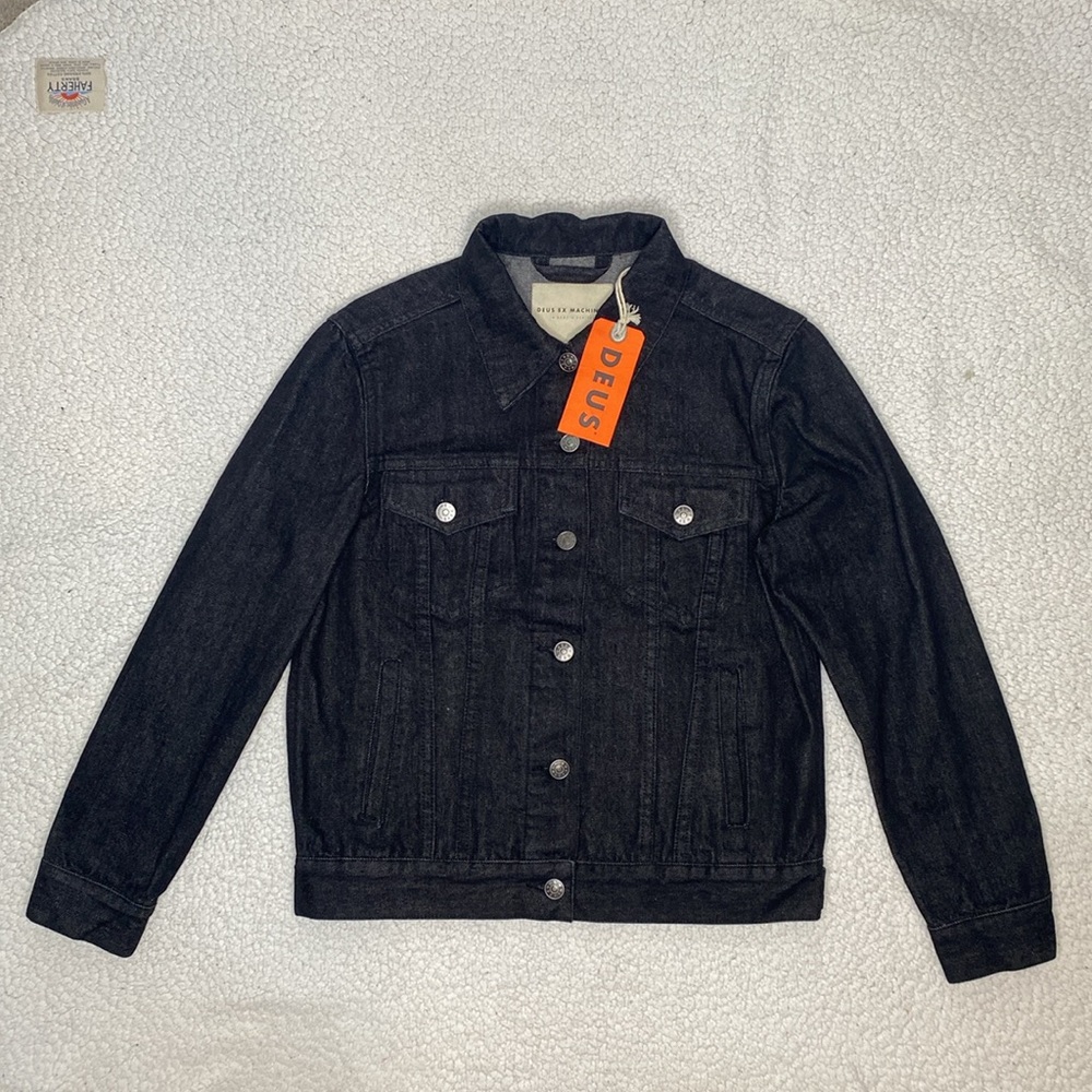 NWT Dues Ex Machina Black Scorpio Rona Trucker Jacket: Size 10